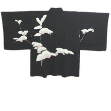 Load image into Gallery viewer, Haori Jacket Vintage(1950-1980) Black Tree Silk #11068A4