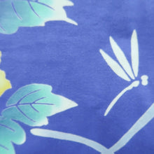 Load image into Gallery viewer, Yukata Blue Dragonfly Cotton #10751D3