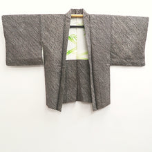 Load image into Gallery viewer, Haori Jacket Vintage(1950-1980) Black Red Full Shibori Red eye Silk #10206E1