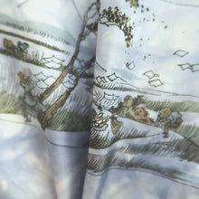 Load image into Gallery viewer, Men's Juban Blueish Gray Landscape Silk #10666C5