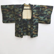 Load image into Gallery viewer, Haori Jacket Vintage(1950-1980) Black Gold Cloud Silk #10130D3