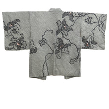 Load image into Gallery viewer, Haori Jacket Vintage(1950-1980) Black Shibori Flower Silk #10597C2