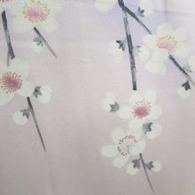 Load image into Gallery viewer, Kimono Blue Pale Pink Sakura Branch Hand painted Silk #9660J2