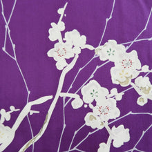 Load image into Gallery viewer, Kimono Vintage(1950-1980) Purple Plum blossom Branch Silk #10781D4