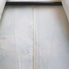 Load image into Gallery viewer, Furisode White Blue Green Plants Silk #10317F1