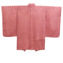 Load image into Gallery viewer, Haori Jacket Vintage(1950-1980) Reddish Pink Floral pattern Long Silk #11017A1