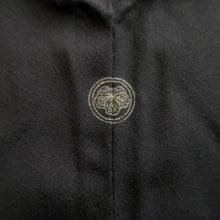 Load image into Gallery viewer, Haori Jacket Vintage(1950-1980) Black Silver Gold Chrysanthemum Silk #10010C3