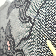 Load image into Gallery viewer, Haori Jacket Vintage(1950-1980) Black Shibori Flower Silk #10597C2