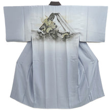 Load image into Gallery viewer, Men's Juban Vintage(1950-1980) Light Gray Dragon Mountain Silk #10878E4
