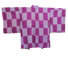 Load image into Gallery viewer, Haori Jacket Vintage(1920-1950) Purple Light Blue Shibori Silk #10627C3