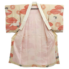 Load image into Gallery viewer, Juban Vintage(1950-1980) Cream white Crane Birds Silk #10508B1