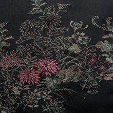 Load image into Gallery viewer, Haori Jacket Vintage(1950-1980) Black Silver Gold Chrysanthemum Silk #10010C3