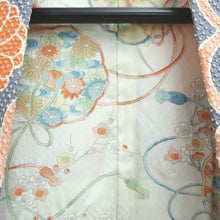 Load image into Gallery viewer, Haori Jacket Gray Full Shibori Chrysanthemum Silk #10718D2