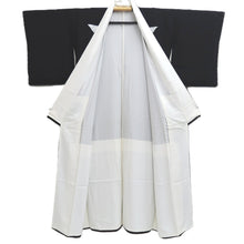 Load image into Gallery viewer, Tomesode Black Gold Embroidery Crane Birds Tall Silk #10396F5