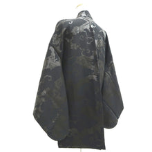 Load image into Gallery viewer, Haori Jacket Vintage(1950-1980) Black Cloud Silk #11069A4