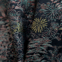 Load image into Gallery viewer, Haori Jacket Vintage(1950-1980) Black Silver Gold Chrysanthemum Silk #10010C3