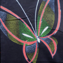 Load image into Gallery viewer, Yukata Vintage(1950-1980) Navy Butterfly Cotton #10351F3