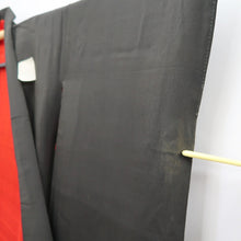 Load image into Gallery viewer, Tomesode Vintage(1920-1950) Black Hand painted Crane Birds Silk #10406A1