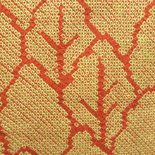 Load image into Gallery viewer, Haori Jacket Vintage(1950-1980) Yellow Vermillion Full Shibori Tree Silk #10958F2