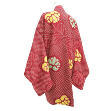 Load image into Gallery viewer, Haori Jacket Vintage(1920-1950) Red Shibori Silk #10628C3