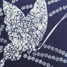 Load image into Gallery viewer, Yukata Navy Butterfly Cotton #11102B1