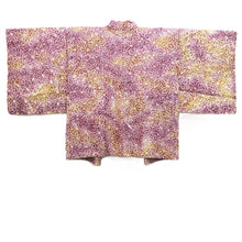 Load image into Gallery viewer, Haori Jacket Purple Full Shibori Chrysanthemum Silk #10708D2