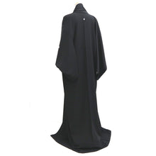 Load image into Gallery viewer, Kimono Black Family crest Silk #10249E3