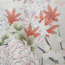 Load image into Gallery viewer, Furisode Dark Blue White Plum blossom Branch Tall Silk #10327F1