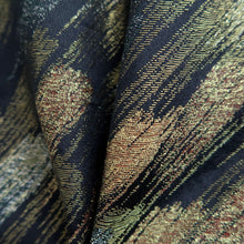 Load image into Gallery viewer, Haori Jacket Vintage(1950-1980) Black Gold Splash Silk #10101D2