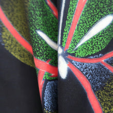 Load image into Gallery viewer, Yukata Vintage(1950-1980) Navy Butterfly Cotton #10351F3