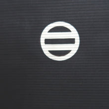 Load image into Gallery viewer, Men's Haori Vintage(1950-1980) Black See-Through Montsuki Silk #10433A3