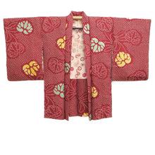 Load image into Gallery viewer, Haori Jacket Vintage(1920-1950) Red Shibori Silk #10628C3