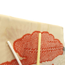 Load image into Gallery viewer, Juban Vintage(1950-1980) Cream white Crane Birds Silk #10508B1