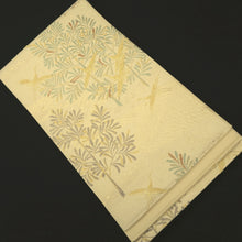 Load image into Gallery viewer, Fukuro Obi Gold Crane Birds Silk BB339V9