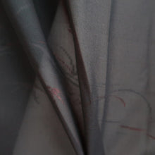Load image into Gallery viewer, Haori Jacket Vintage(1950-1980) Black Red See-Through Flower Silk #10222E2