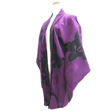 Load image into Gallery viewer, Haori Jacket Vintage(1950-1980) Purple Tachibana Silk #10608C2