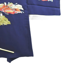 Load image into Gallery viewer, Haori Jacket Vintage(1950-1980) Navy Heian Princess Silk #10618C3