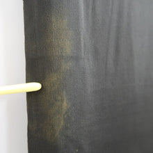 Load image into Gallery viewer, Tomesode Vintage(1920-1950) Black Hand painted Crane Birds Silk #10406A1