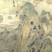 Load image into Gallery viewer, Fukuro Obi Beige Gold Edo Tokaido Silk BB315V8