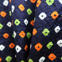 Load image into Gallery viewer, Haori Jacket Navy Shibori Silk #10728D2