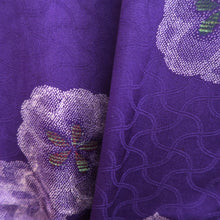 Load image into Gallery viewer, Haori Jacket Vintage(1950-1980) Purple Plum blossom Silk #10697D1