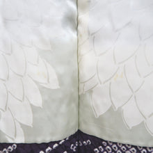 Load image into Gallery viewer, Haori Jacket Vintage(1950-1980) Purple Shibori Wave Silk #10598C2