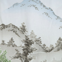 Load image into Gallery viewer, Men's Juban Blueish Gray Landscape Silk #10667C5