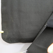 Load image into Gallery viewer, Tomesode Vintage(1920-1950) Black Hand painted Crane Birds Silk #10406A1