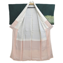 Load image into Gallery viewer, Kimono Vintage(1950-1980) Green Rippling water Silk #10782D4