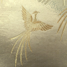 Load image into Gallery viewer, Fukuro Obi Gold Silver Bird Plum blossom Pine Tree Silk BB308V8