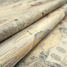 Load image into Gallery viewer, Fukuro Obi Beige Gold Edo Tokaido Silk BB315V8