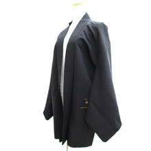 Load image into Gallery viewer, Haori Jacket Black Gold Branch Silk #10999F4