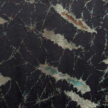 Load image into Gallery viewer, Haori Jacket Vintage(1950-1980) Black Gold Abstract art Silk #10117D2