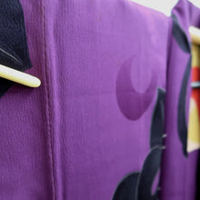 Load image into Gallery viewer, Haori Jacket Vintage(1950-1980) Purple Tachibana Silk #10608C2